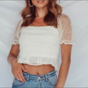 White top- Vestique boutique